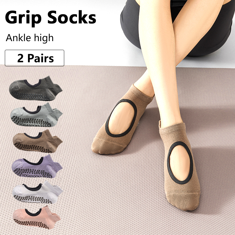 Pilates Yoga Etc - Grip Socks Soft Ventilated Mesh Grip