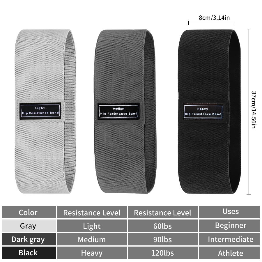 Pilates Yoga Circle - Fabric Resistance Hip Booty Bands Glute