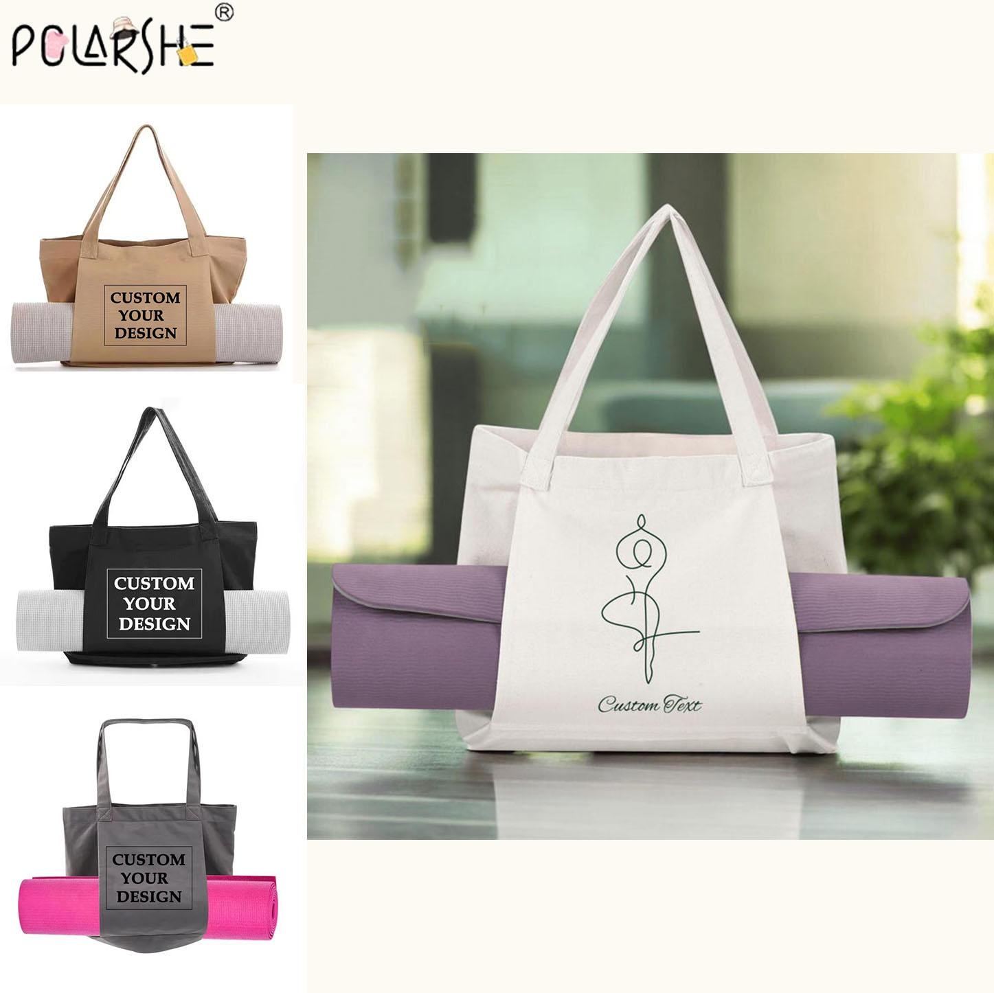 Custom Yoga Mat Tote Bag Perso - Pilates Yoga Matte avaliação e preço
