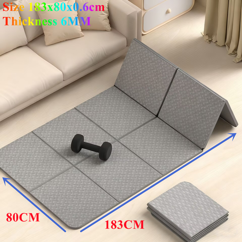 Fold Yoga Mat Anti-skid 1830×6 - Pilates Yoga Matte avaliação e preço