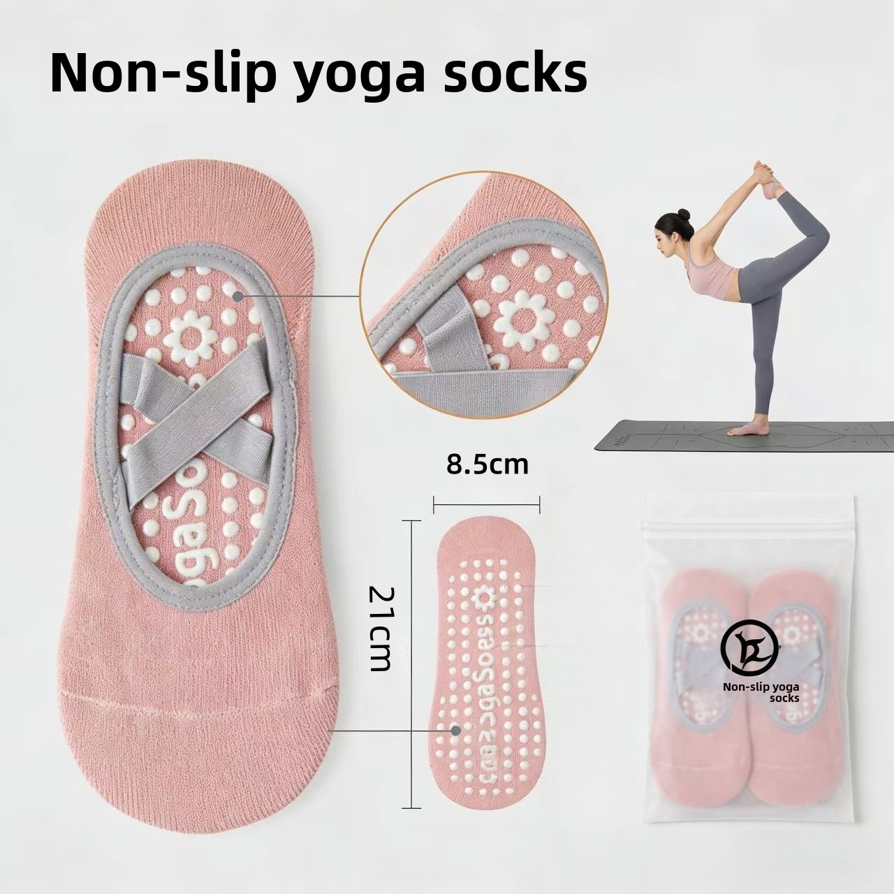 Women Yoga Sock Silicone Anti- - Pilates Yoga Sport avaliação e preço