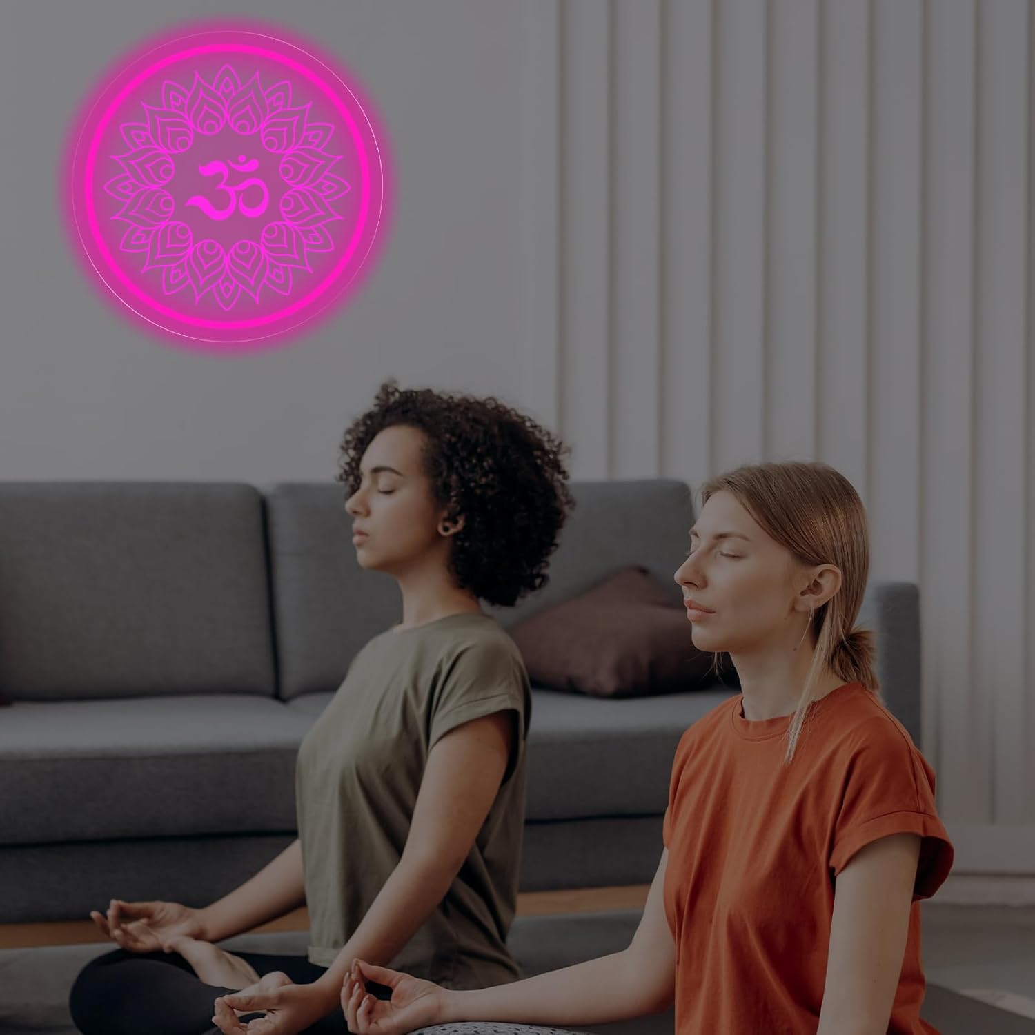 Om Mandala Neon Sign USB Power - Pilates Yoga Room avaliação e preço