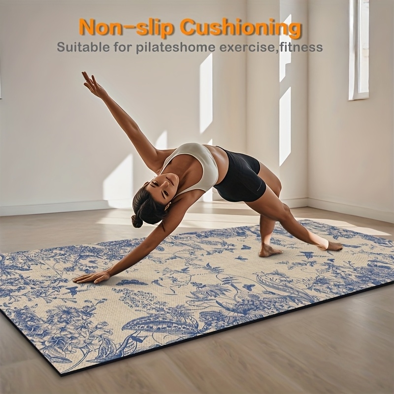 VIKAMA Vintage Blue Pattern Yo - Pilates Yoga Room avaliação e preço