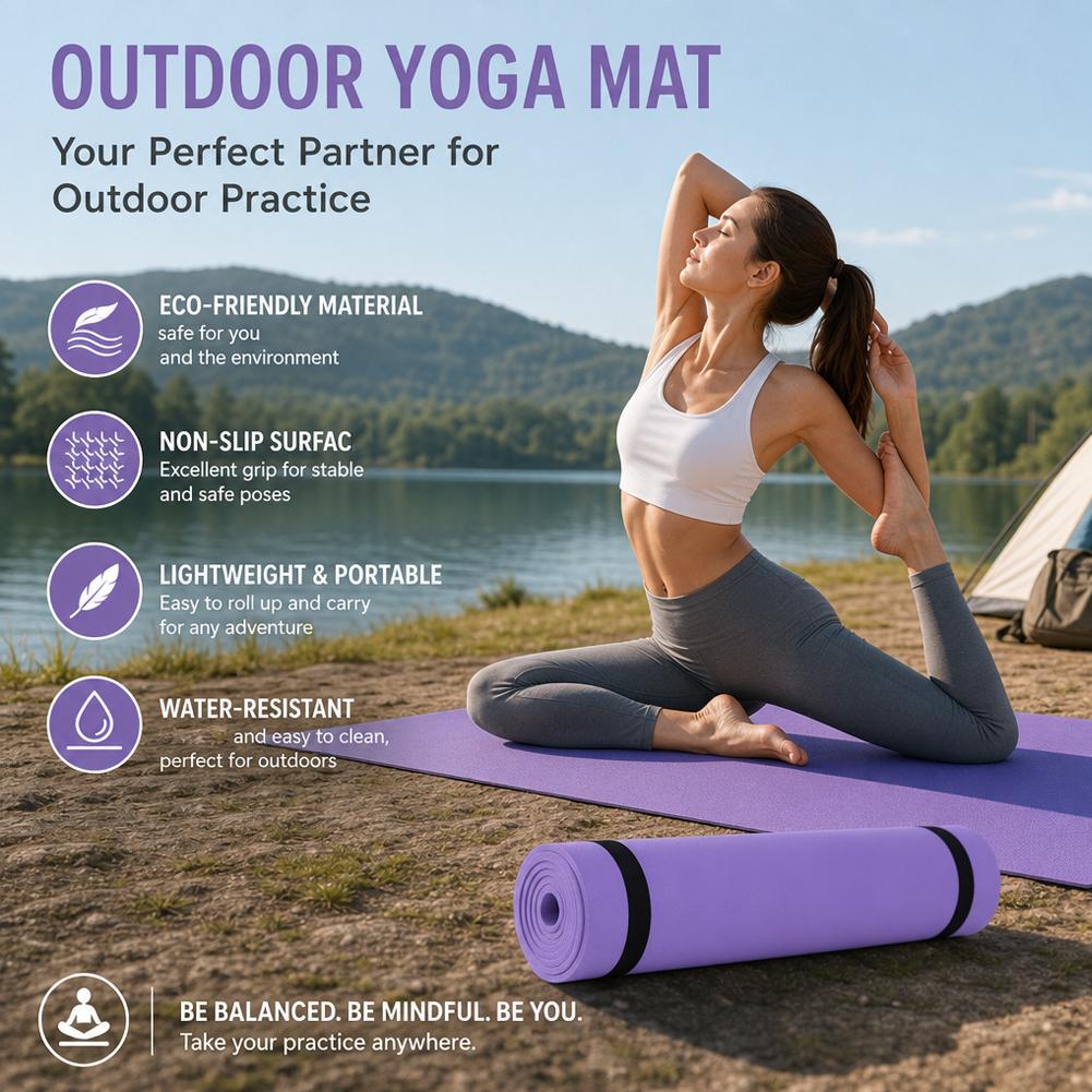 EVA Yoga Mat Anti-skid Sports  - Pilates Yoga Matte avaliação e preço