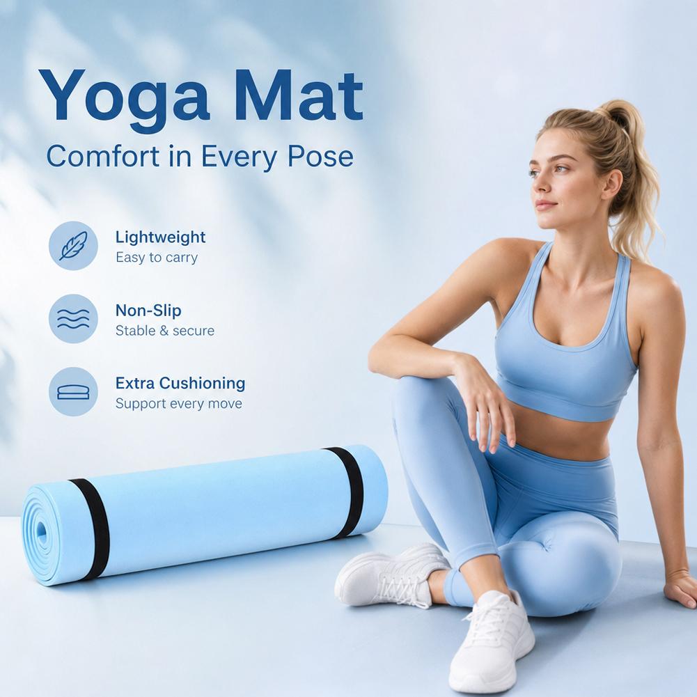 EVA Yoga Mat Anti-skid Sports  - Pilates Yoga Matte avaliação e preço