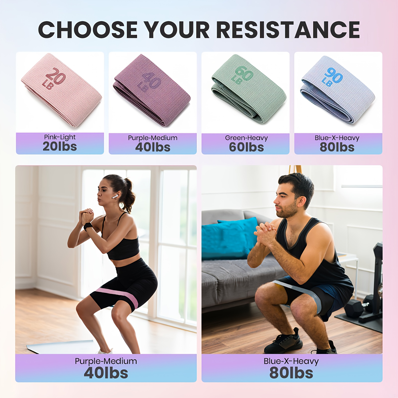 1Pc/4Pcs Fitness Resistance Ba - Pilates Yoga Room avaliação e preço