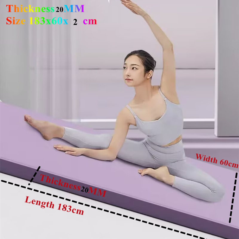 20MM Yoga Mat Anti-skid 183×60 - Pilates Yoga Matte avaliação e preço