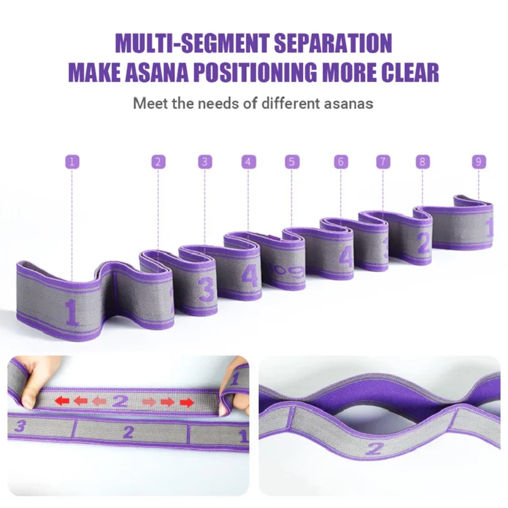 Multi-Section Elastic Yoga Res - Pilates Yoga Sport avaliação e preço