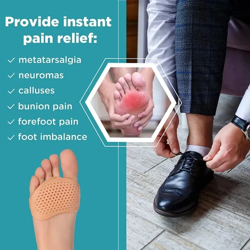 2pcs Silicone Metatarsal Pads  - Toe Separator Silicon avaliação e preço