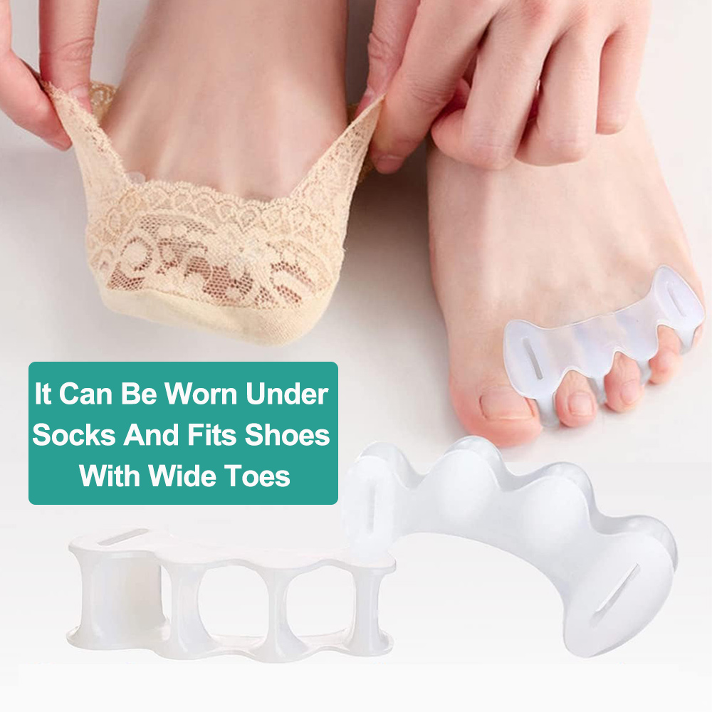 1Pair Gel Hard Silicone Toe Fi - Toe Separator Silicon avaliação e preço