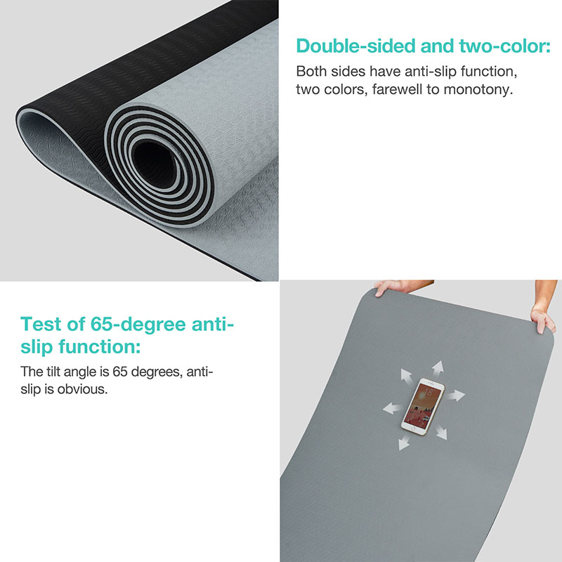 Yoga Mat,Double-Sided Non Slip - Pilates Yoga Matte avaliação e preço