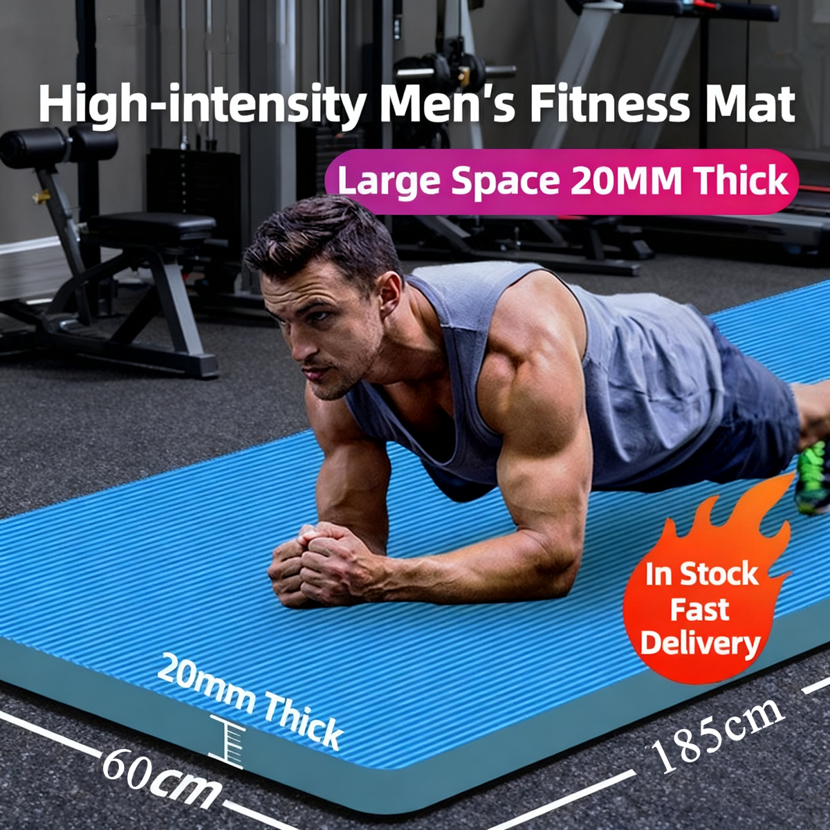 20MM Thicken Yoga Mats 183×60c - Pilates Yoga Matte avaliação e preço