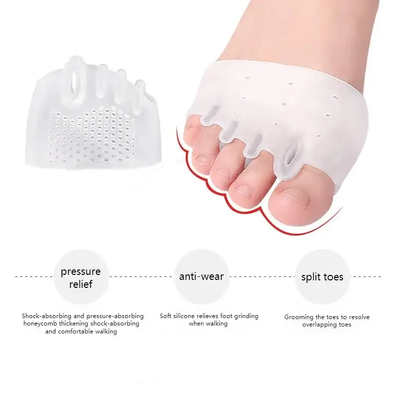 Five-hole Honeycomb Metatarsal - Toe Separator Silicon avaliação e preço