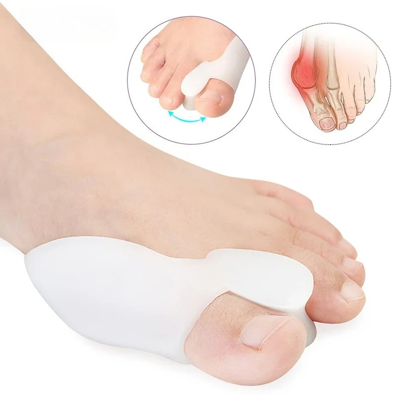 2/4/8Pcs Spacer Gel Big Bunion - Toe Separator Silicon avaliação e preço