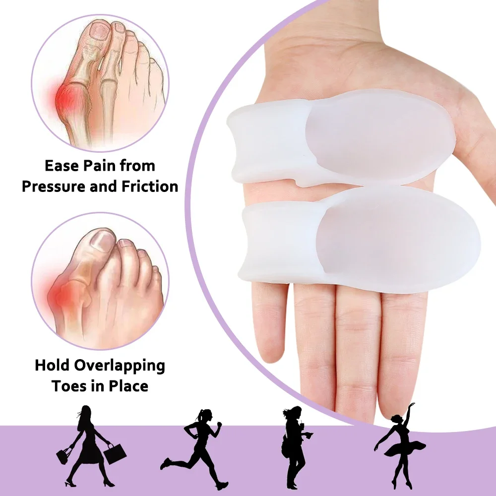 2/4/8Pcs Spacer Gel Big Bunion - Toe Separator Silicon avaliação e preço
