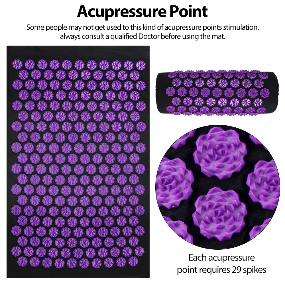 Acupressure Yoga Mat Kuznetsov - Pilates Yoga Matte avaliação e preço
