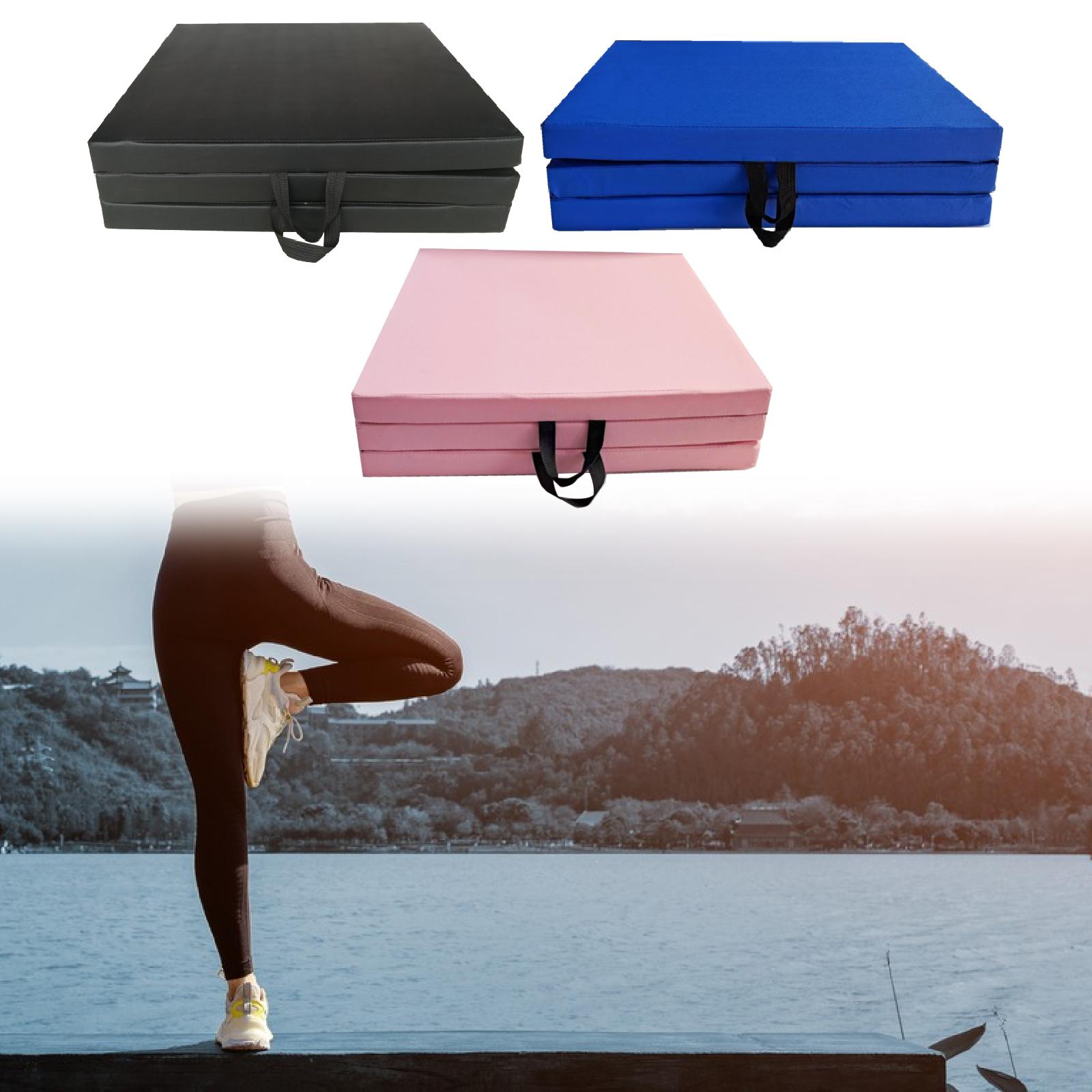 Fitness Mat Foldable Stretch P - Pilates Yoga Matte avaliação e preço