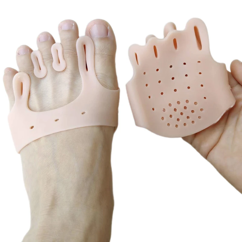 2pieces=1pair Gel Silicone Bun - Toe Separator Silicon avaliação e preço