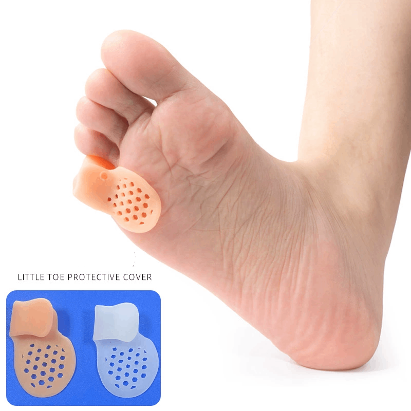 1/2/5Pairs Pinky Toe Protector - Toe Separator Silicon avaliação e preço