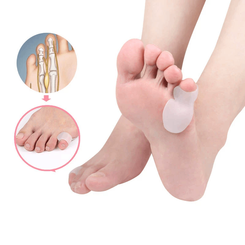 1/2/5Pairs Pinky Toe Protector - Toe Separator Silicon avaliação e preço