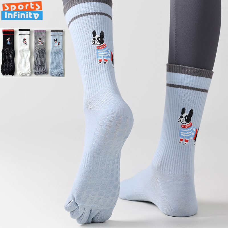 Cute Dog Print Yoga Socks Anti - Pilates Yoga Sport avaliação e preço