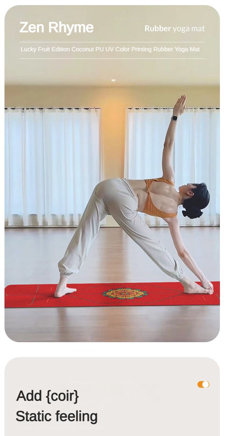Zen Rhyme Frosted Pu Natural R - Pilates Yoga Matte avaliação e preço