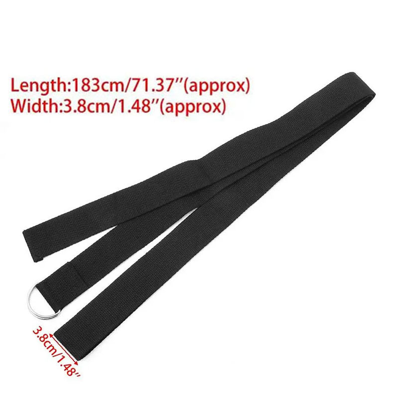 183*3.8cm Yoga Strap Cotton Ex - Pilates Yoga Circle avaliação e preço