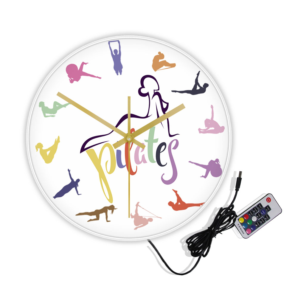 Pilates Pose Colorful Print Wa - Pilates Yoga Room avaliação e preço