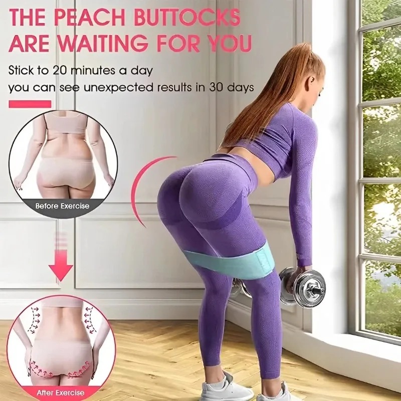 3Pcs Fabric Resistance Hip Boo - Pilates Yoga Circle avaliação e preço