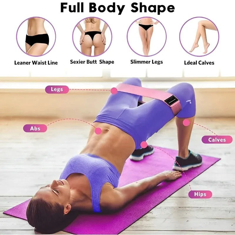 3Pcs Fabric Resistance Hip Boo - Pilates Yoga Circle avaliação e preço