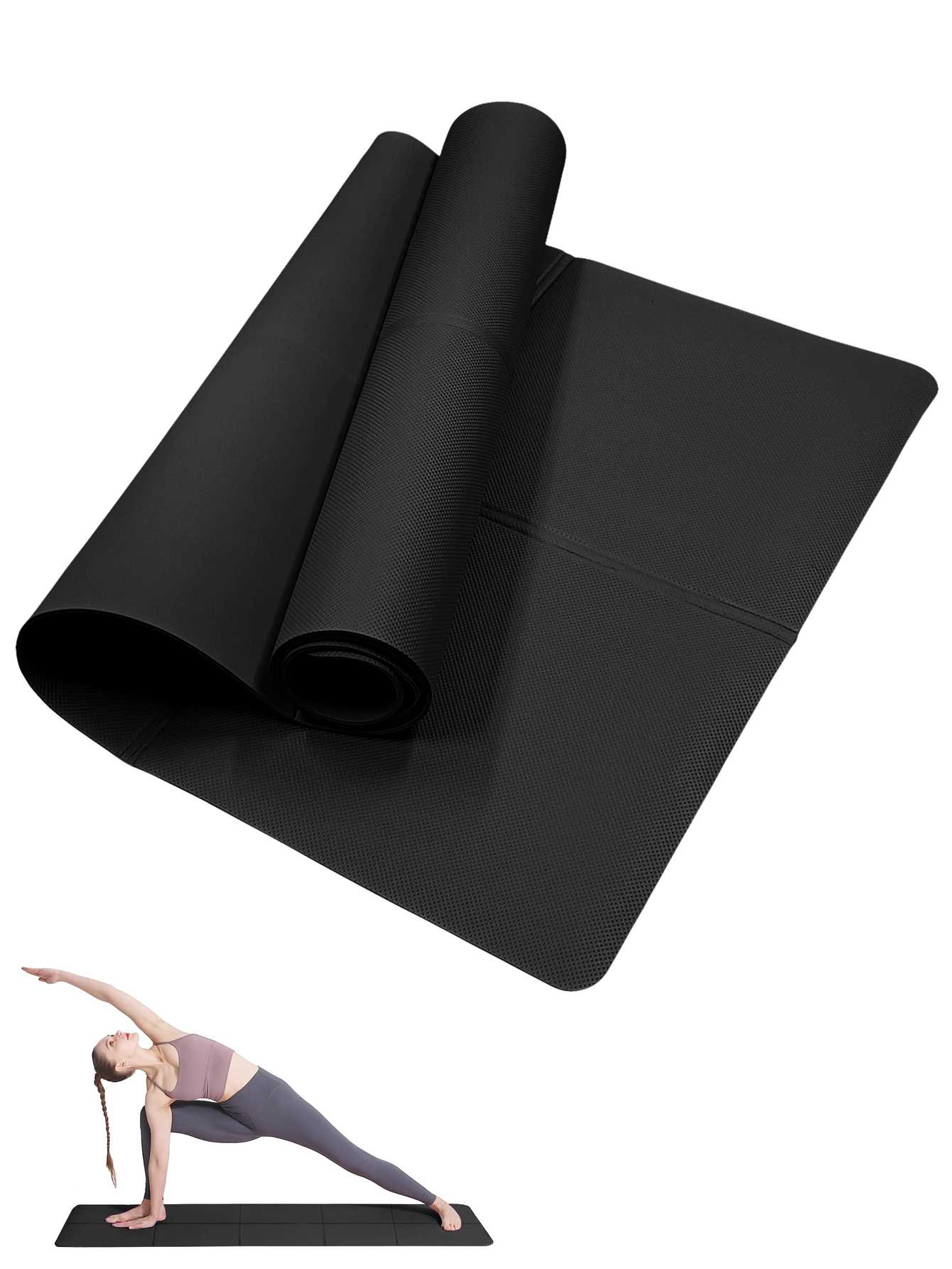 Foldable Yoga Mat Black Eco Fr - Pilates Yoga Matte avaliação e preço