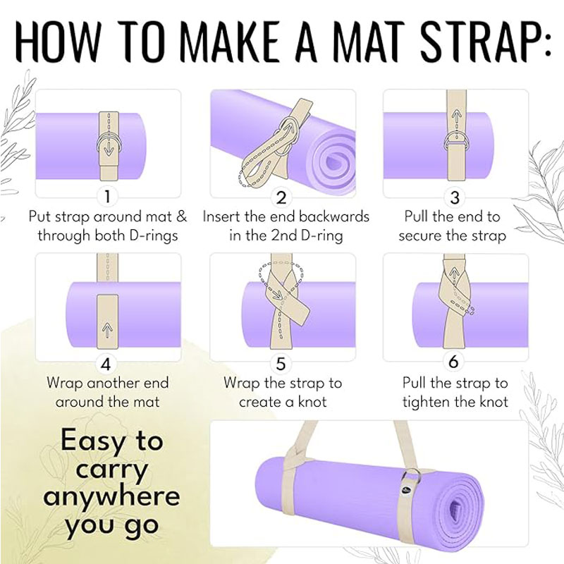 Adjustable non slip strap, sui - Pilates Yoga Matte avaliação e preço