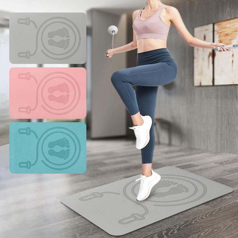 6mm Jump Rope Mat TPE Material - Pilates Yoga Matte avaliação e preço