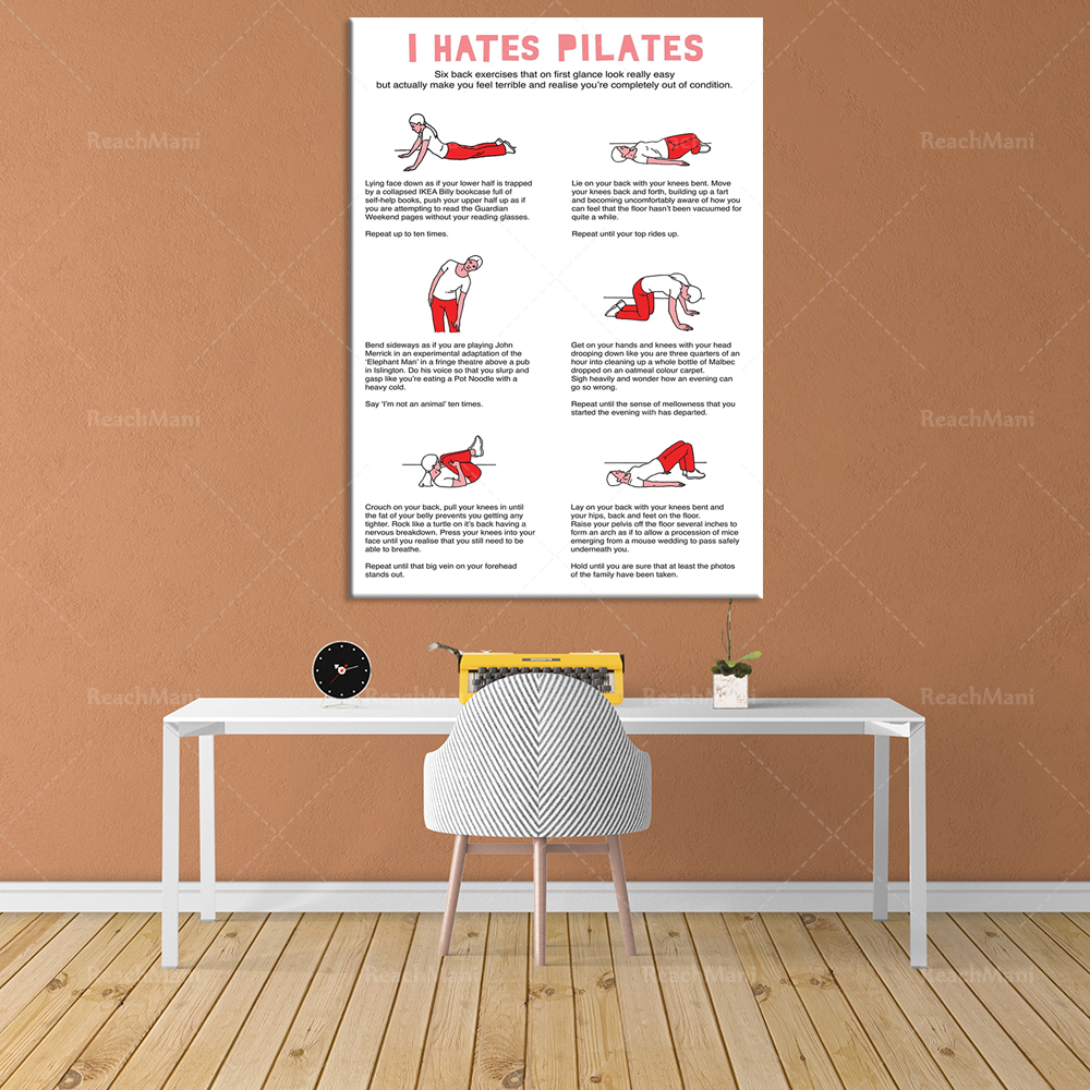 Je déteste PILATES Serviette à - Pilates Yoga Room avaliação e preço