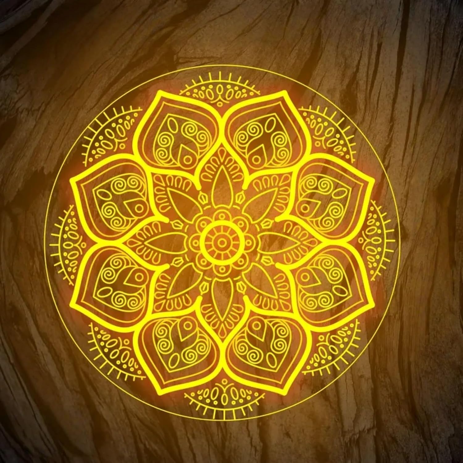 Mandala Neon Sign USB Powered  - Pilates Yoga Room avaliação e preço