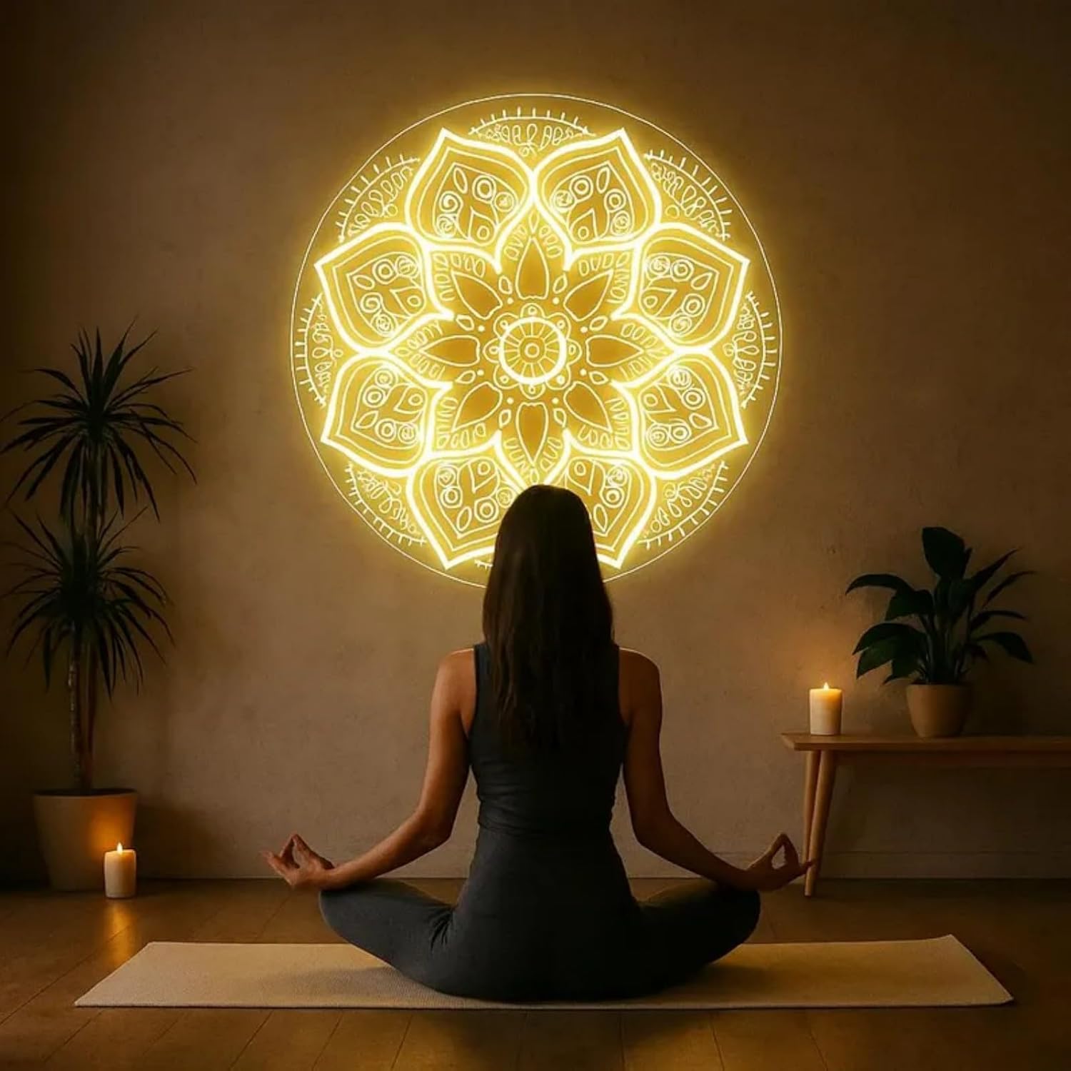Mandala Neon Sign USB Powered  - Pilates Yoga Room avaliação e preço