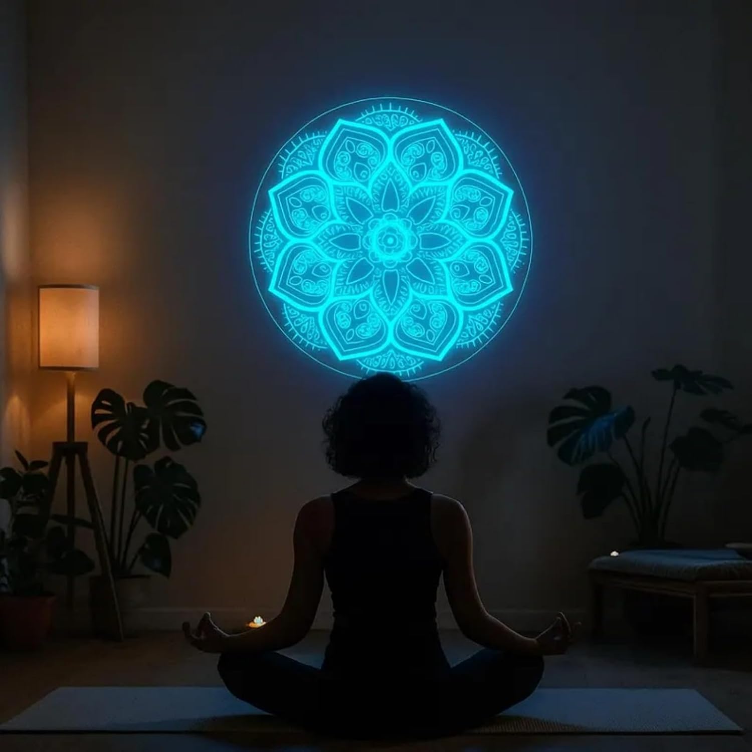 Mandala Neon Sign USB Powered  - Pilates Yoga Room avaliação e preço