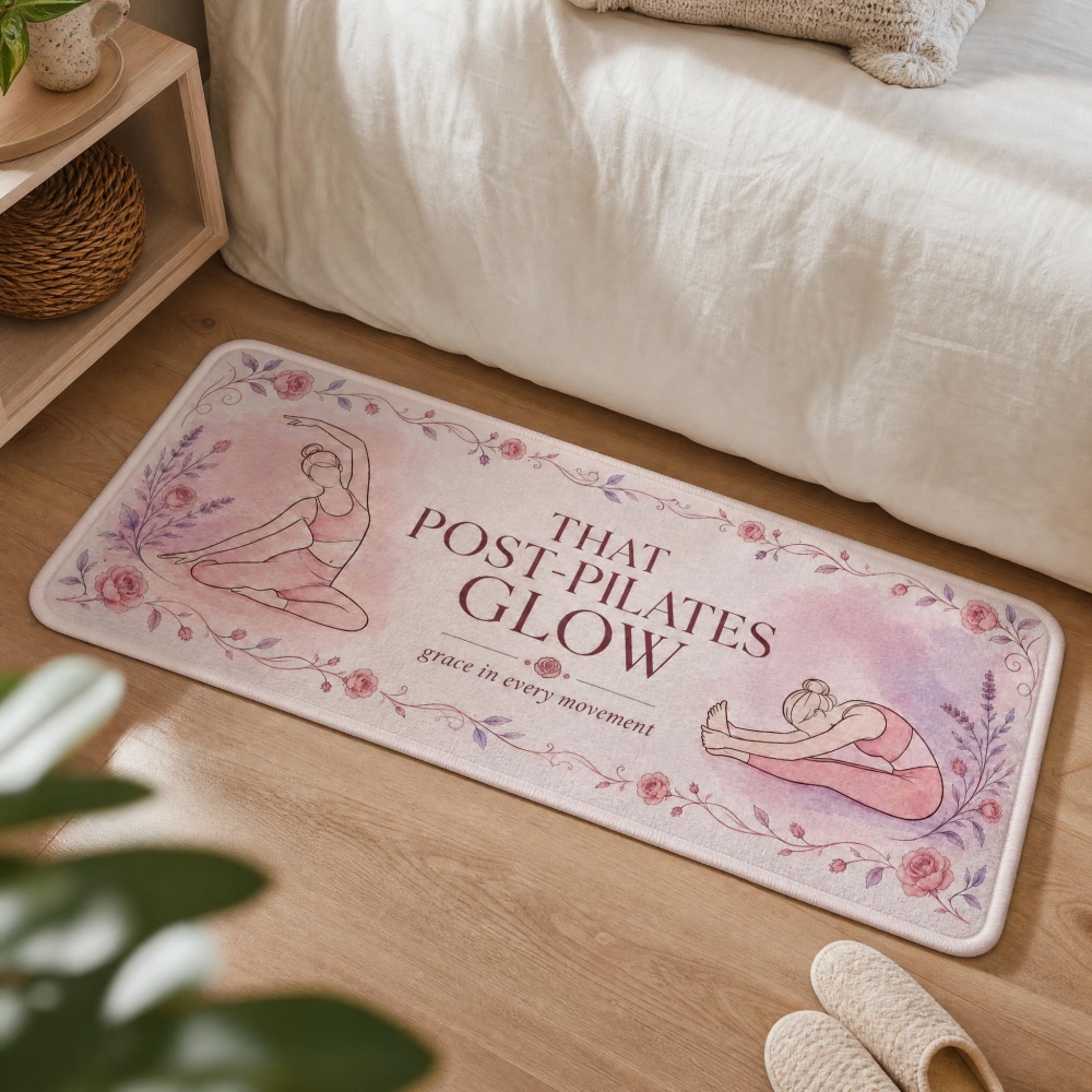 Soft Flannel Floral Yoga Figur - Pilates Yoga Room avaliação e preço