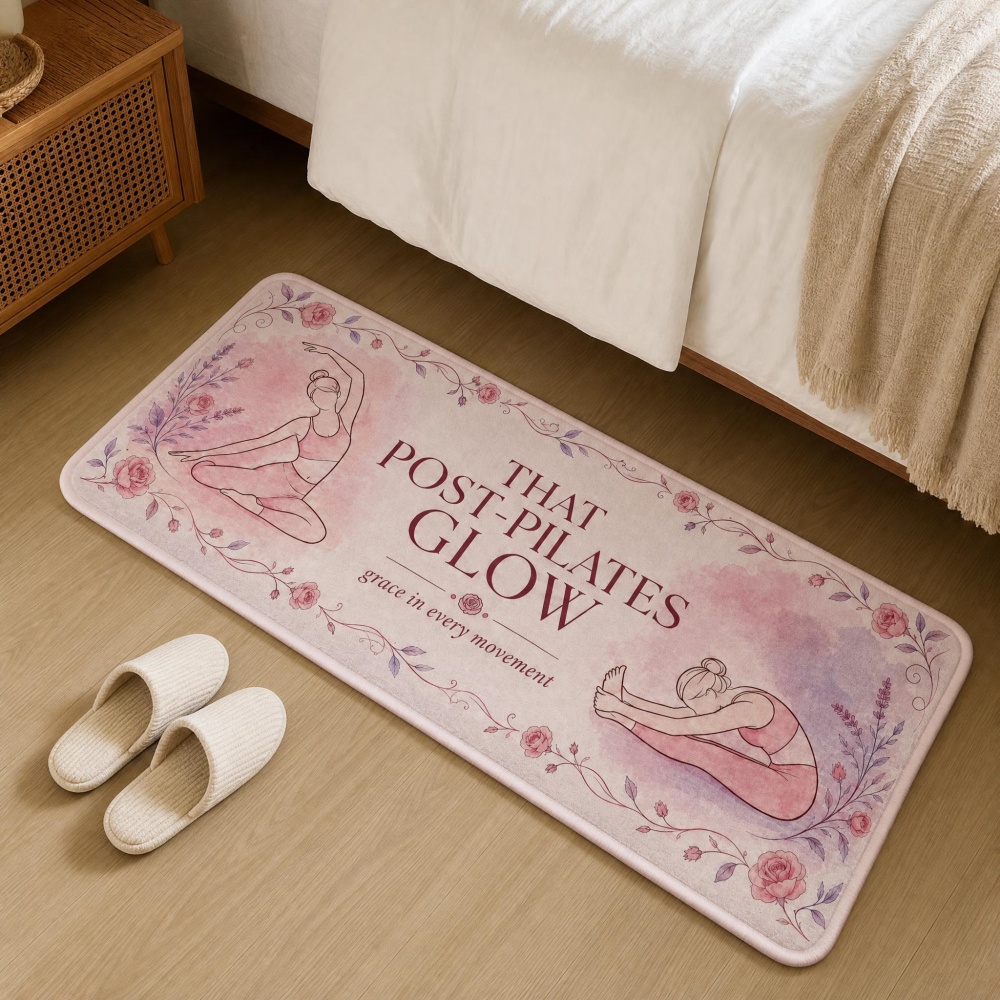 Soft Flannel Floral Yoga Figur - Pilates Yoga Room avaliação e preço