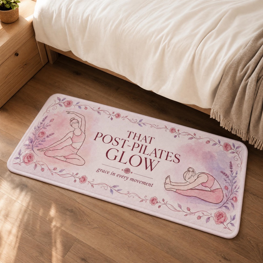 Soft Flannel Floral Yoga Figur - Pilates Yoga Room avaliação e preço