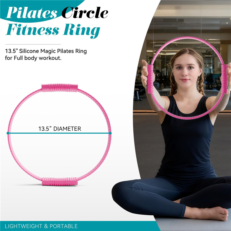 Eco-Friendly Double Handle Sil - Pilates Yoga Circle avaliação e preço
