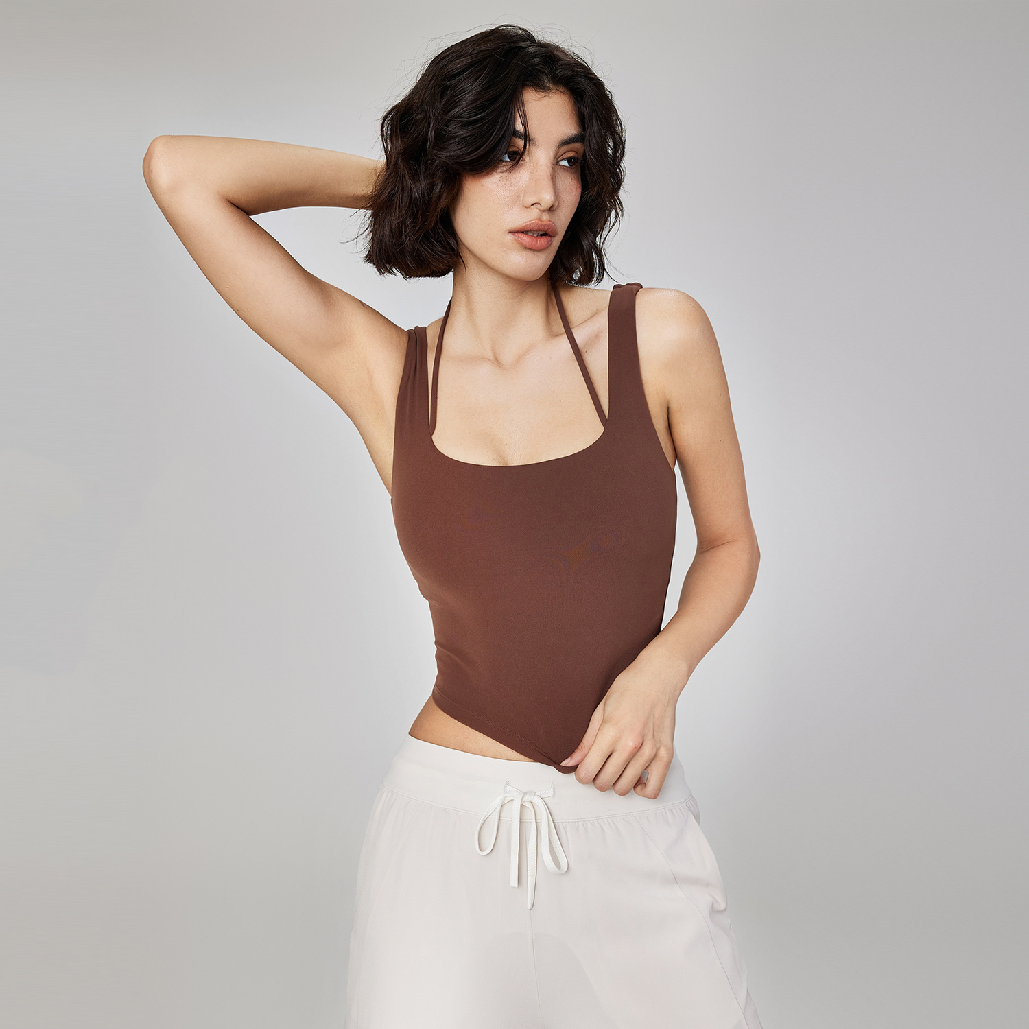 Nude Feel Fake Two-Piece Sport - Pilates Yoga Sport avaliação e preço