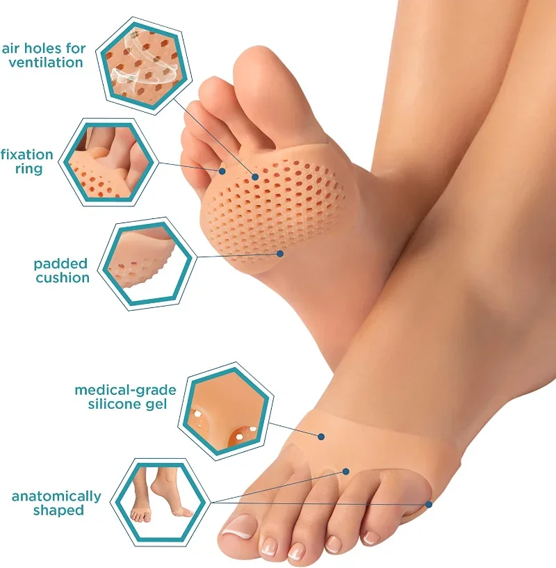 Silicone Metatarsal Pads Toe S - Toe Separator Silicon avaliação e preço