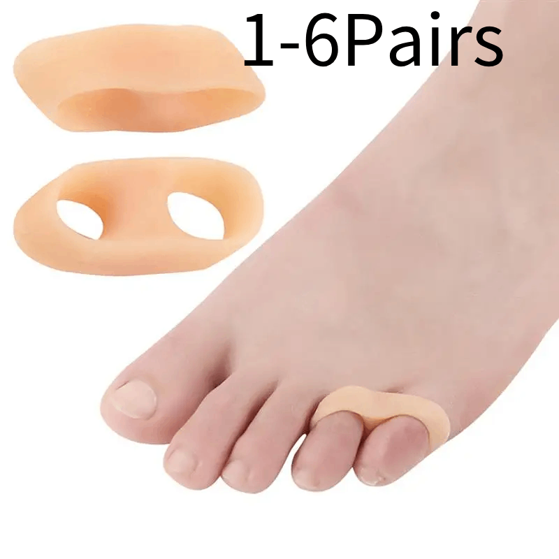 1/2/3/4/5/6Pairs Gel Fingers P - Toe Separator Silicon avaliação e preço