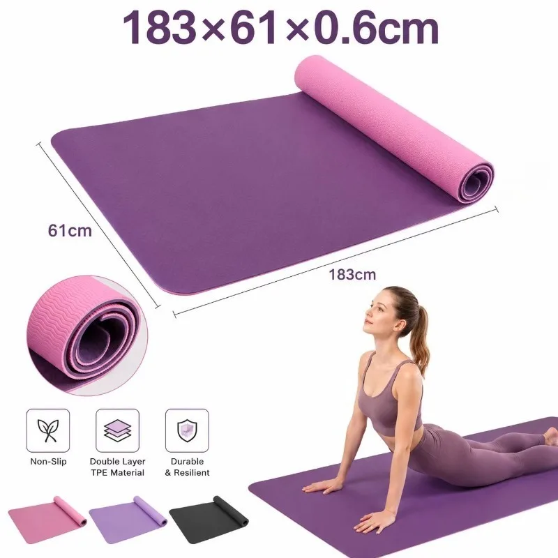 Yoga Mats Anti-slip Sport Fitn - Yoga Pilates Yoga avaliação e preço